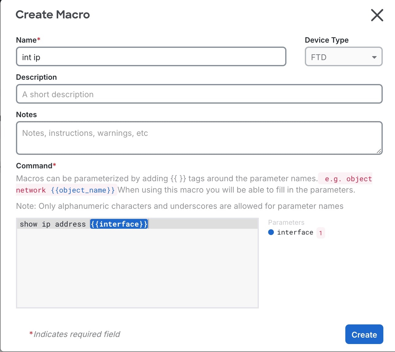 Create Macro
