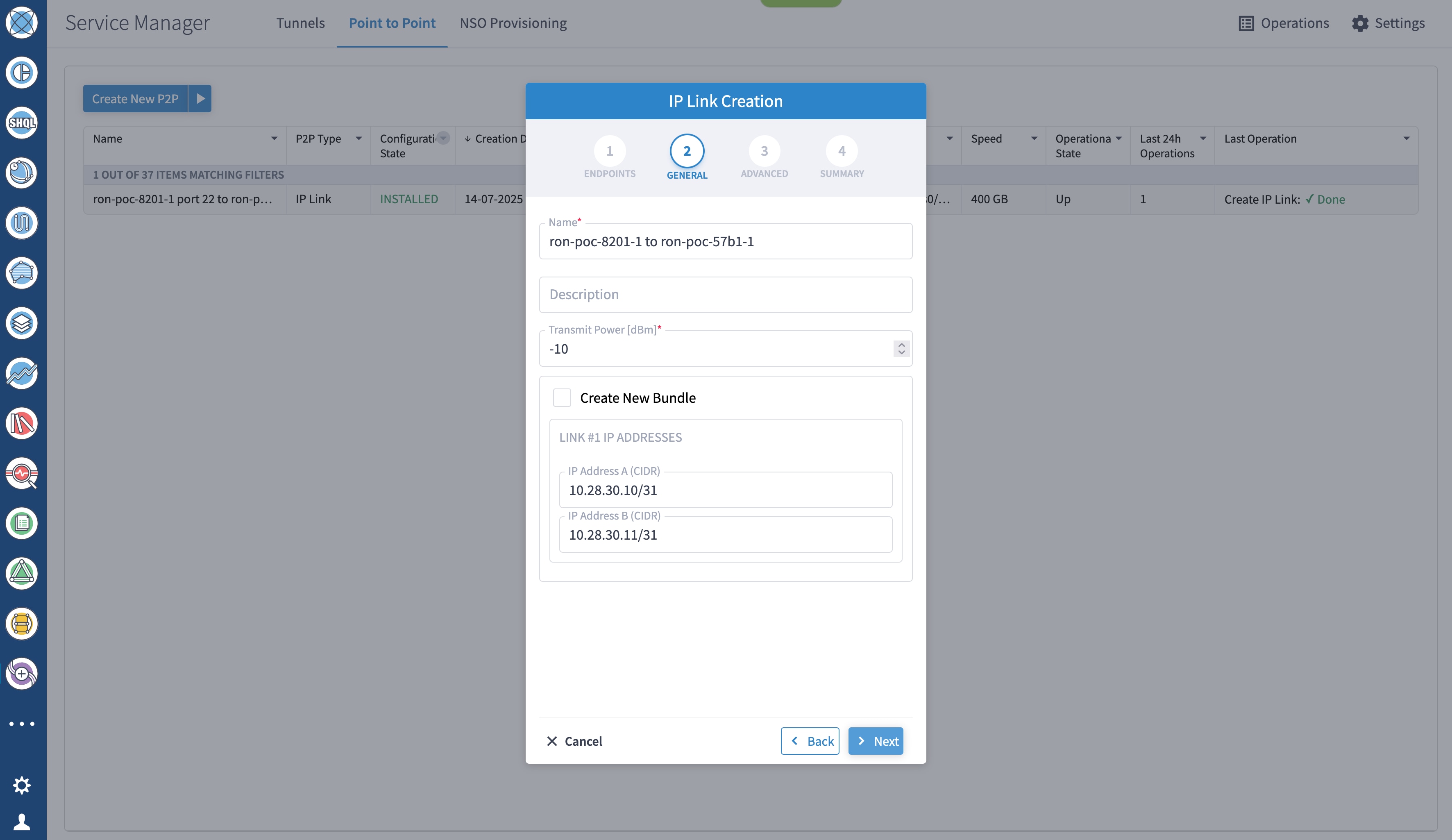 Create IP Link