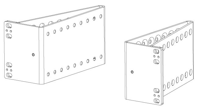 Two-post rack mount brackets