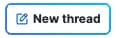 Cisco AI Assistant page displaying an option for New thread
