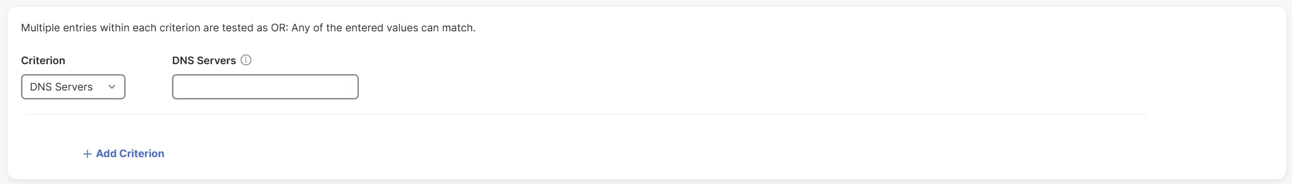Add up to a maximum of 100 DNS servers.