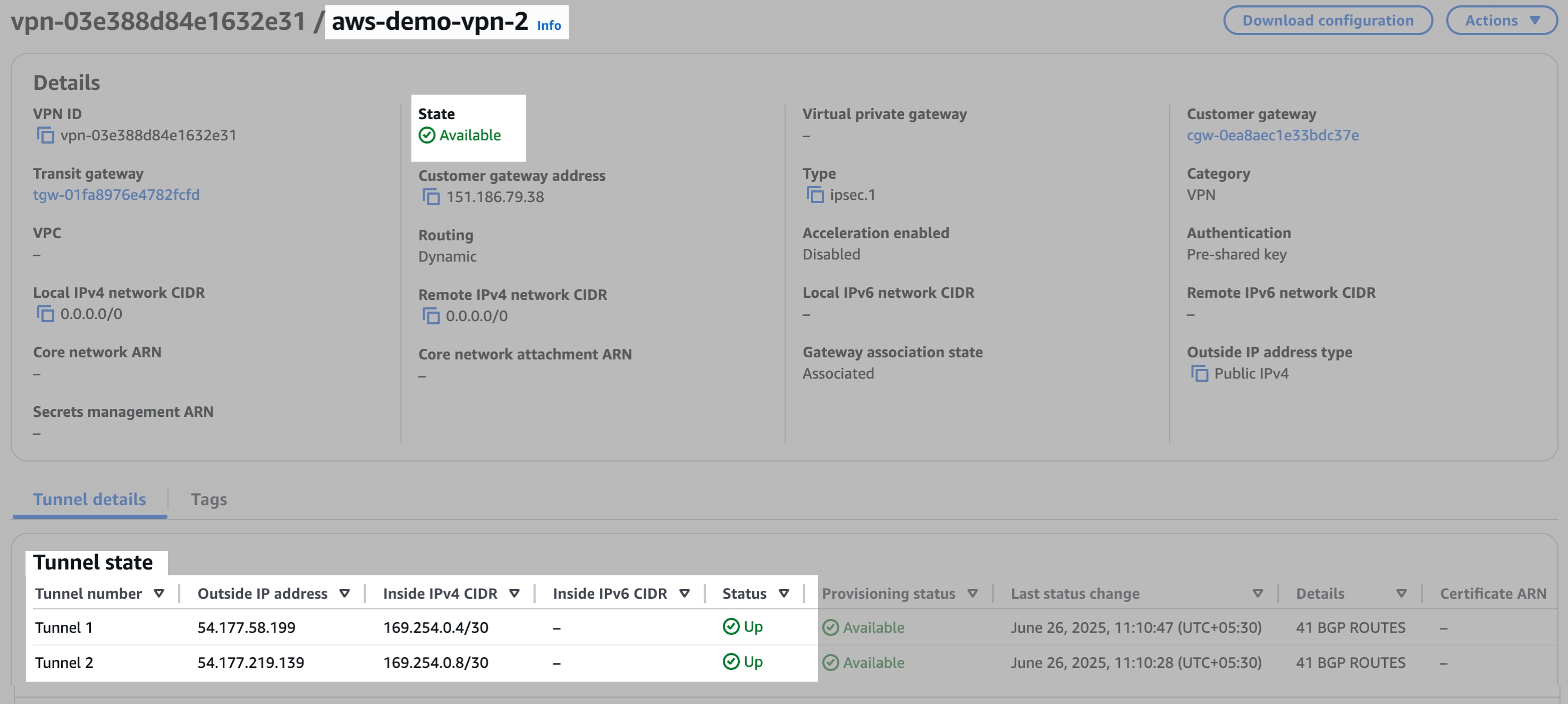 The S2s Aws UI 14 interface.