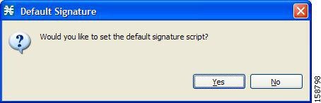 Default Signature message