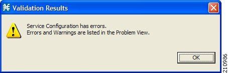 Validation Results dialog box