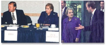 1999年10月29日，美国国务卿马德琳·奥尔布奈特（Madeline Albright）访问Cisco。