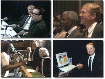 1999年10月9日，由联合国开发计划署（UNDP）和思科系统公司（Cisco Systems,   Inc.）联合发起的网络援助（NetAid）计划，创建了有史以来规模最大的网络援助网站：http://www.netaid.org，9月8日，美国总统比尔·克林顿、南非前总统尼尔森·曼德拉、英国首相托尼·布莱尔分别在华盛顿、约翰内斯和伦敦各自的办公室里点击鼠标，登录到网络援助网站，为网络援助网站进行了别开生面的网上虚拟剪彩，此举标志着这个迄今最为强大的网站正式启动。 