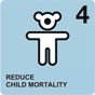 teddy bear used as an icon for reducing child mortality