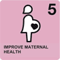 pregnant woman used as an icon for improving maternal health